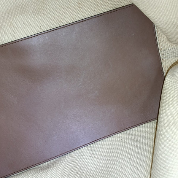 The Belt Large Canvas Beige