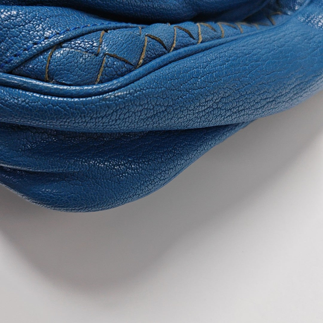 Calfskin Shoulder Bag Blue