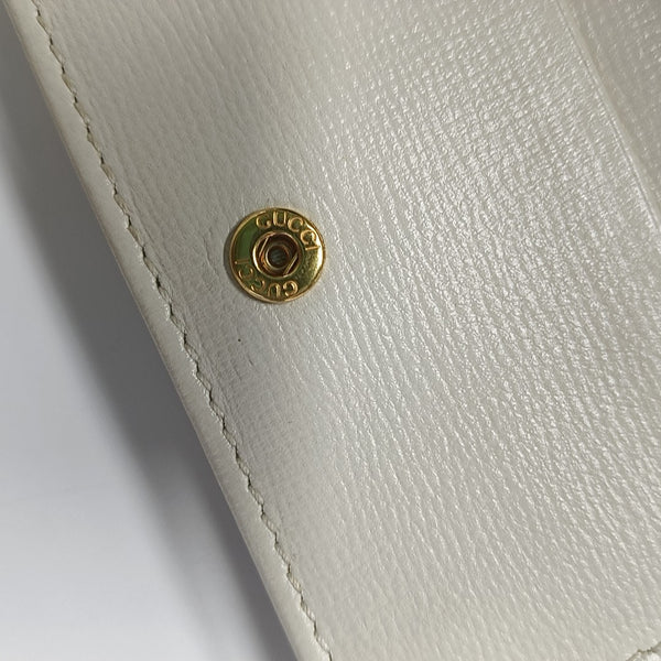 Horsebit 1955 Small Monogram Coated Canvas Beige Wallet