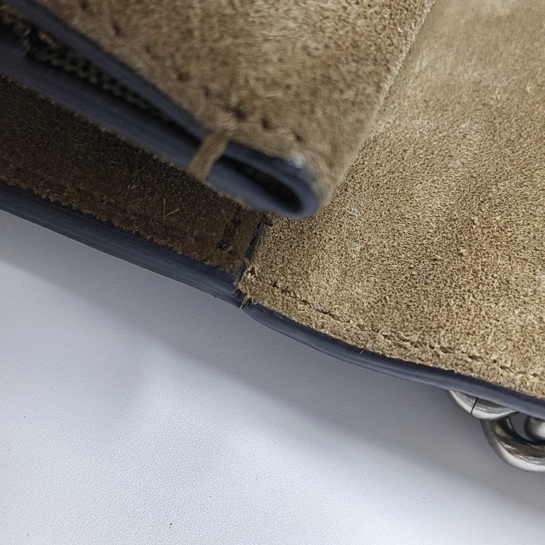 Dionysus Mini Monogram Coated Canvas Beige