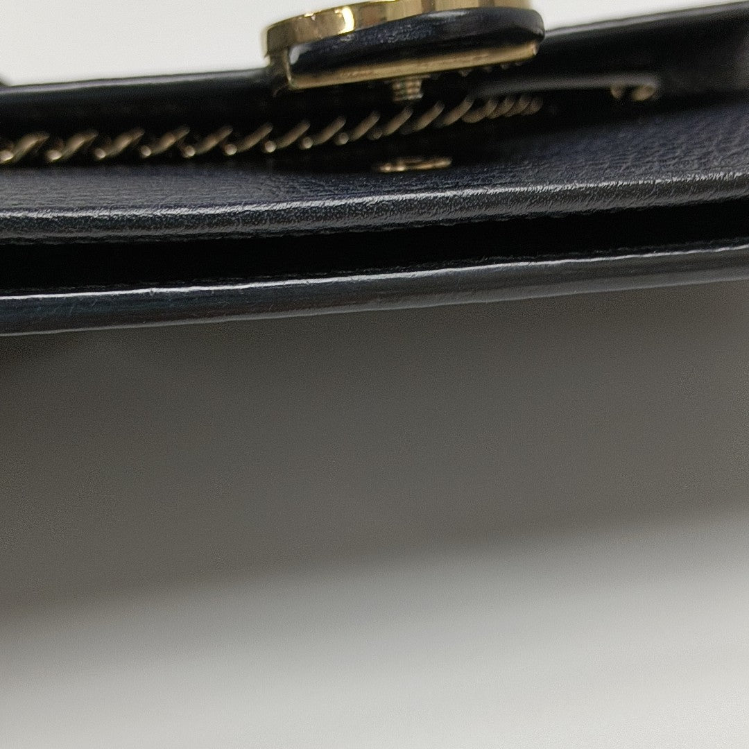 Interlocking G Small Calfskin Black
