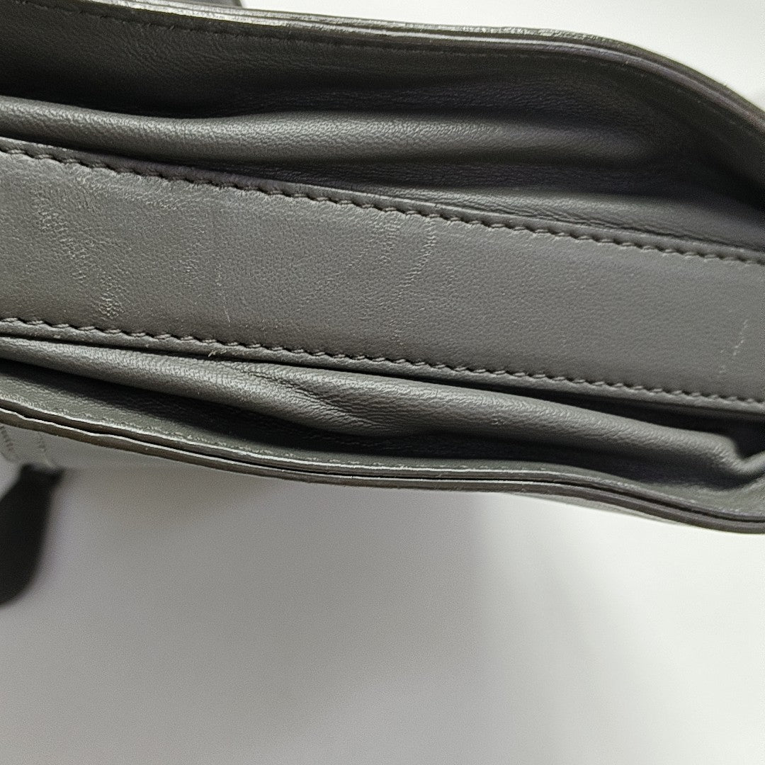Calfskin Shoulder Bag Gray