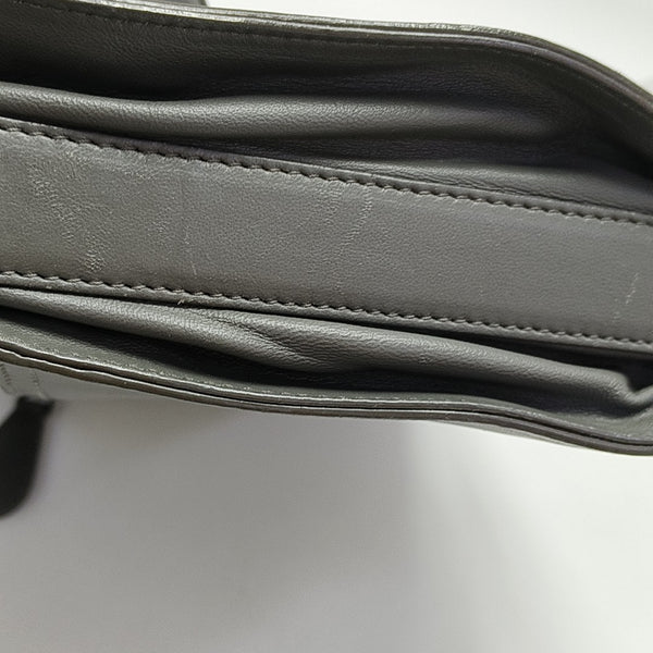 Calfskin Shoulder Bag Gray