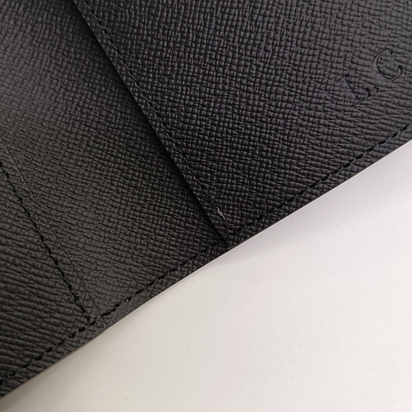 Monogram Coated Canvas Clutch Gray