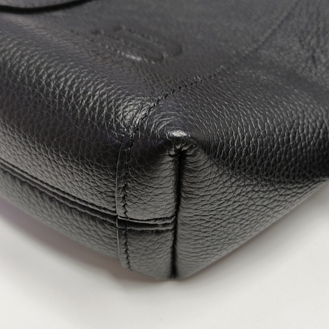 Authenticated pre-owned  Hourglass Calfskin Black - Shoulder Bag at Looply