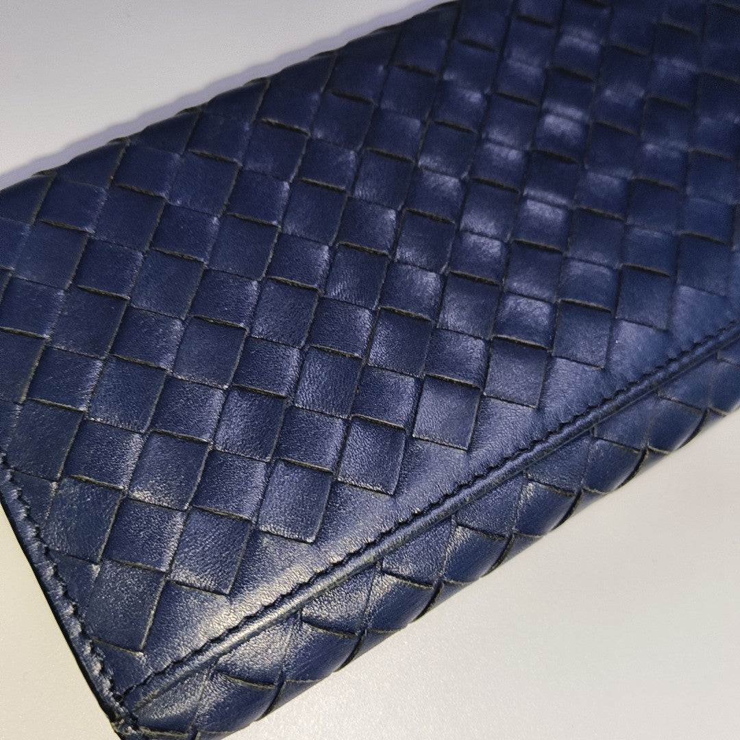 Calfskin Wallet Blue