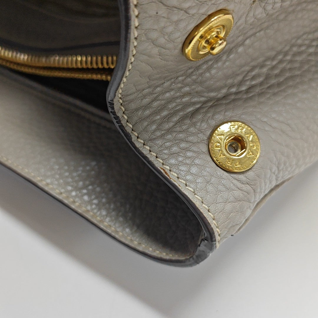 Galleria Large Calfskin Gray