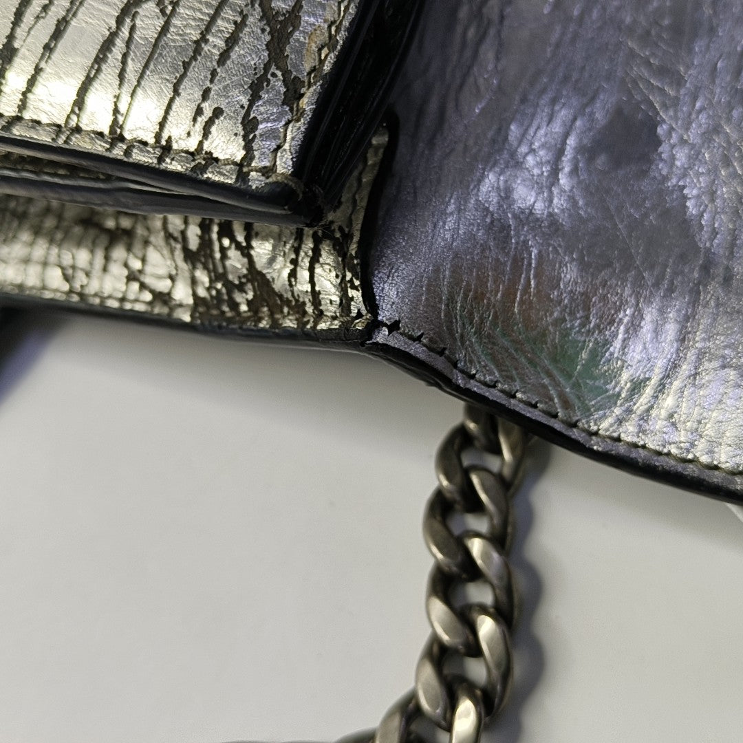 Miu Confidential Calfskin Silver