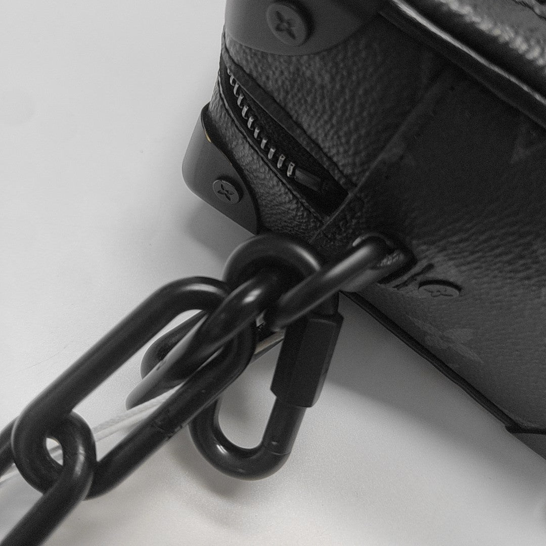 SOFT TRUNK Mini Monogram Coated Canvas Black