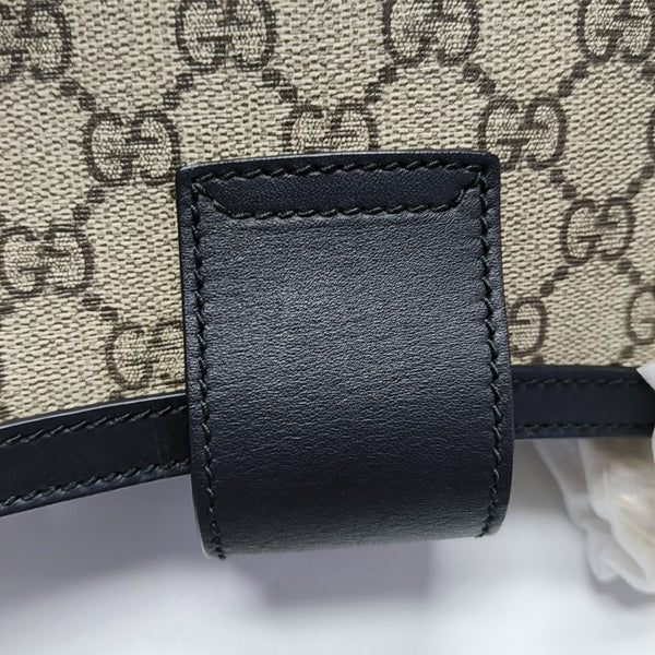 Padlock Small Monogram Coated Canvas Beige