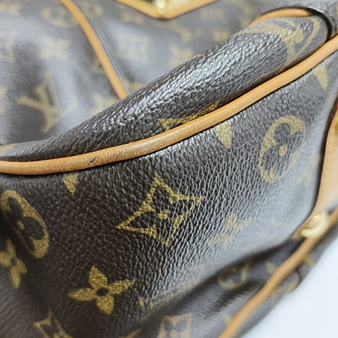 GALLIERA Monogram Coated Canvas Brown