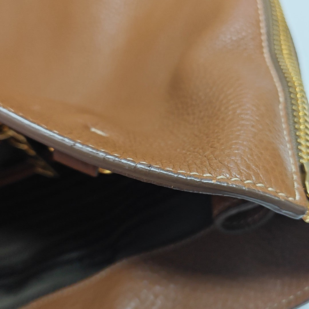 Calfskin Tote Bag Brown