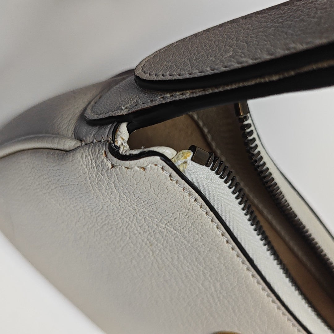 Aphrodite Calfskin White