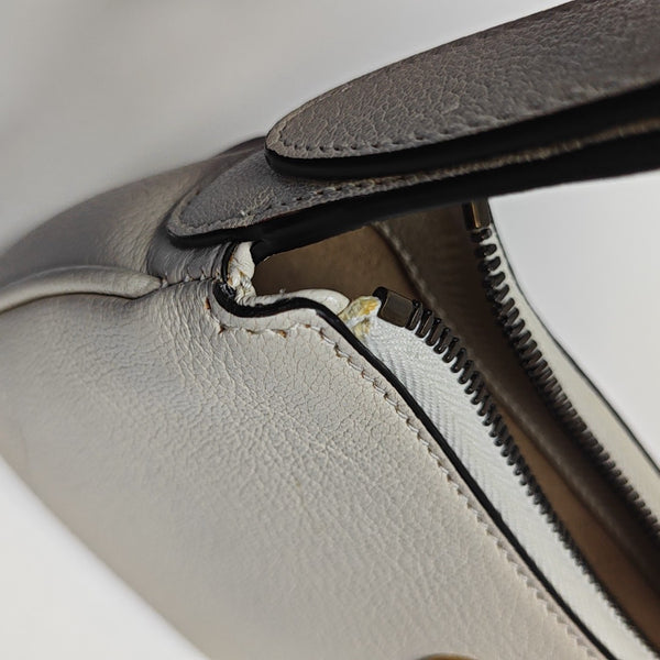 Aphrodite Calfskin White