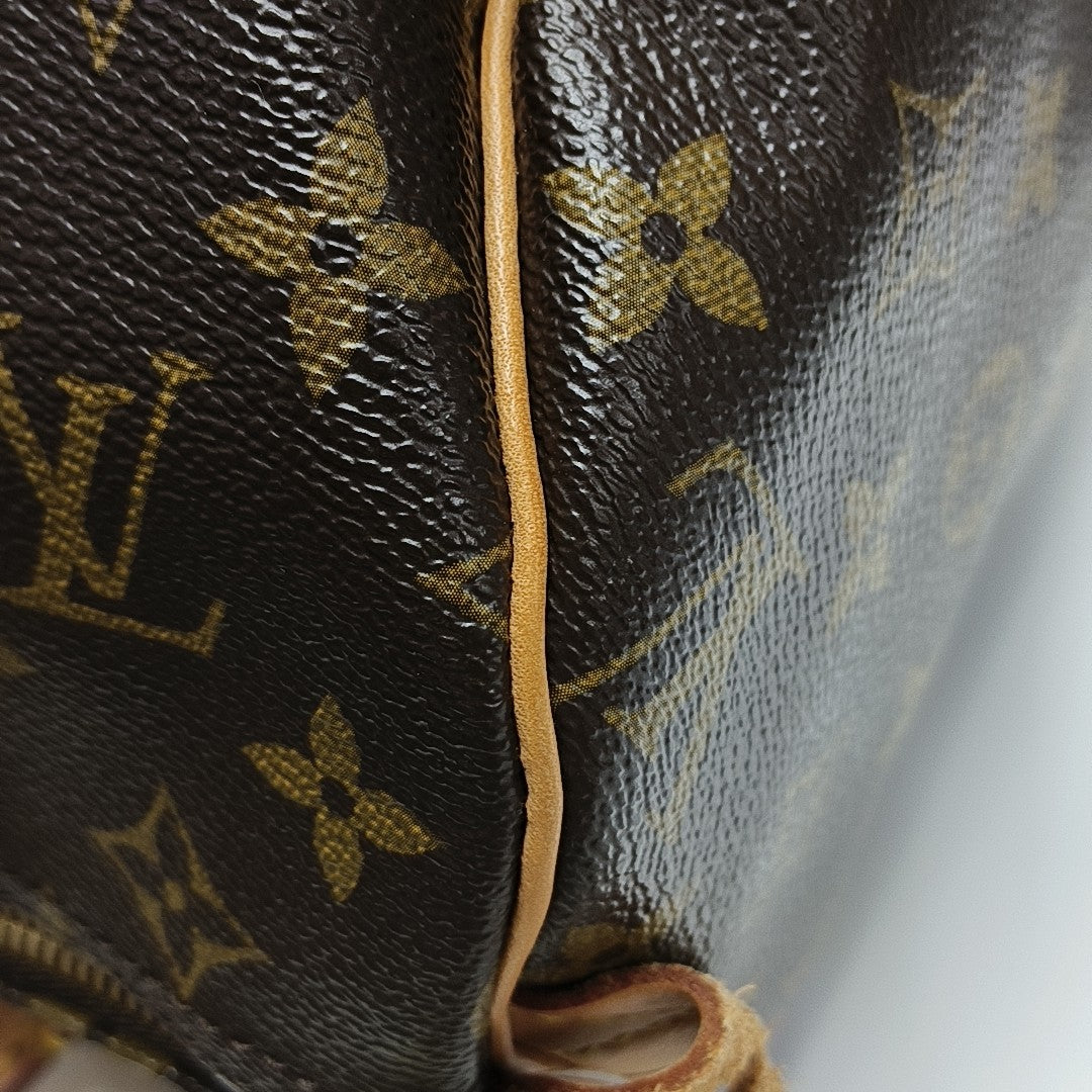 SPEEDY 30 Monogram Coated Canvas Brown
