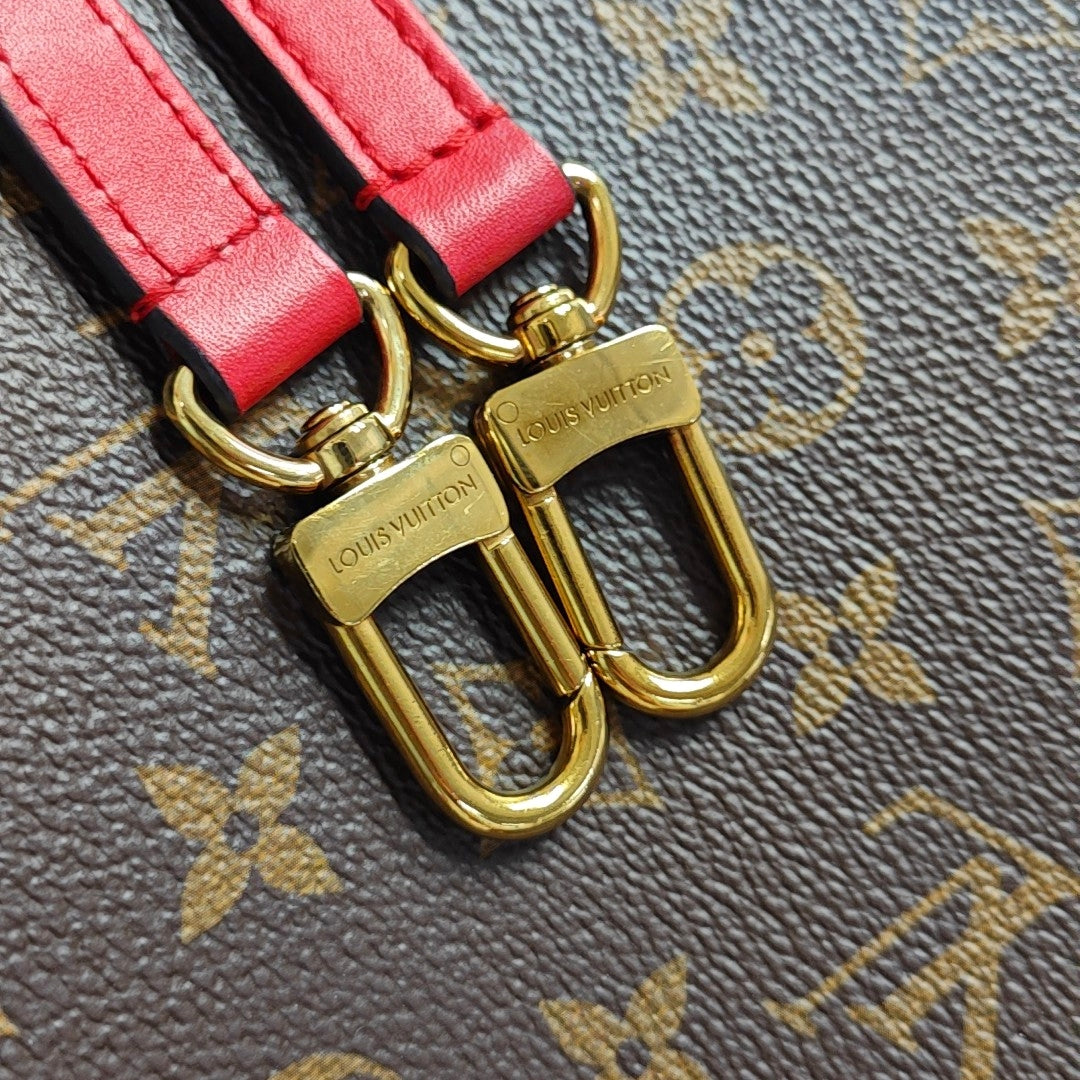 NÉONOÉ MM Monogram Coated Canvas Brown
