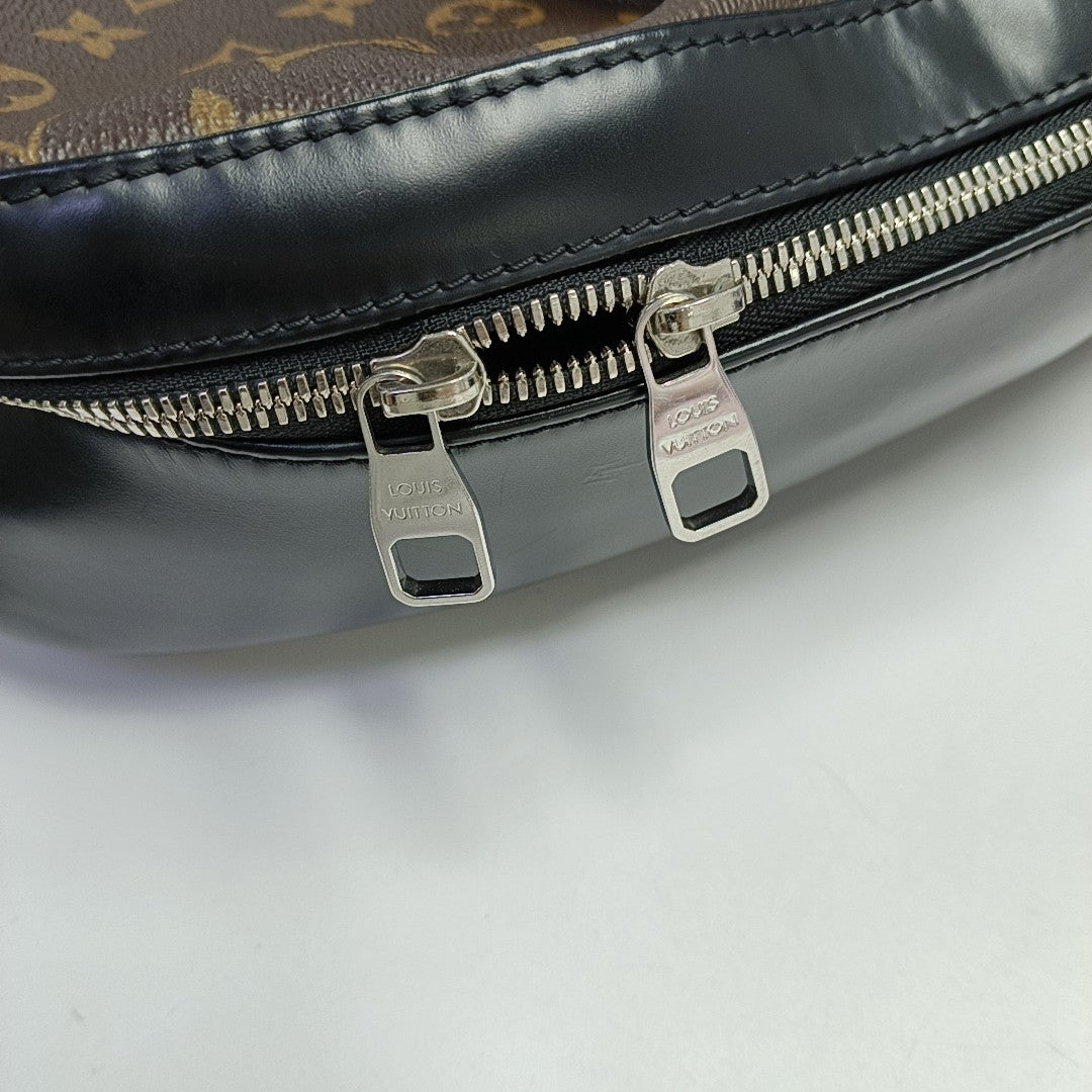 JOSH Monogram Coated Canvas Brown