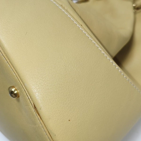 Calfskin Bucket Bag Yellow