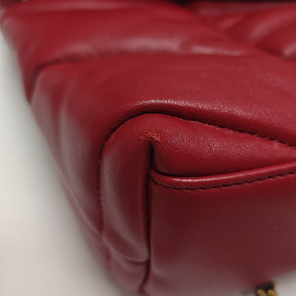 LOULOU Small Quilted Lambskin Red