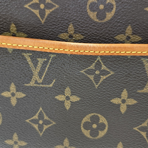 DEAUVILLE Monogram Coated Canvas Brown