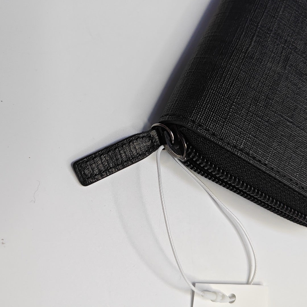 Coated Canvas Wallet Black
