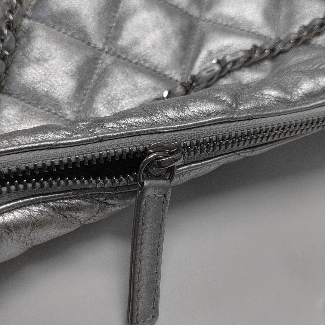 Quilted Calfskin Silver