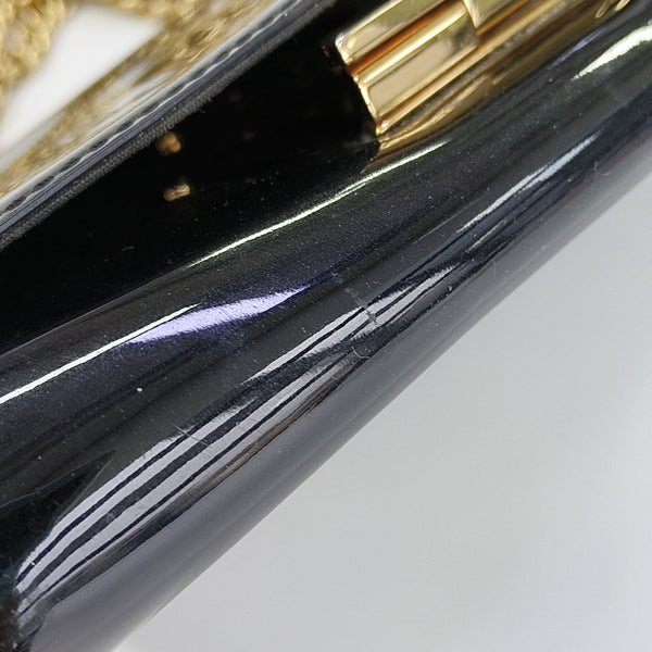 LOUISE PM Patent Leather Black