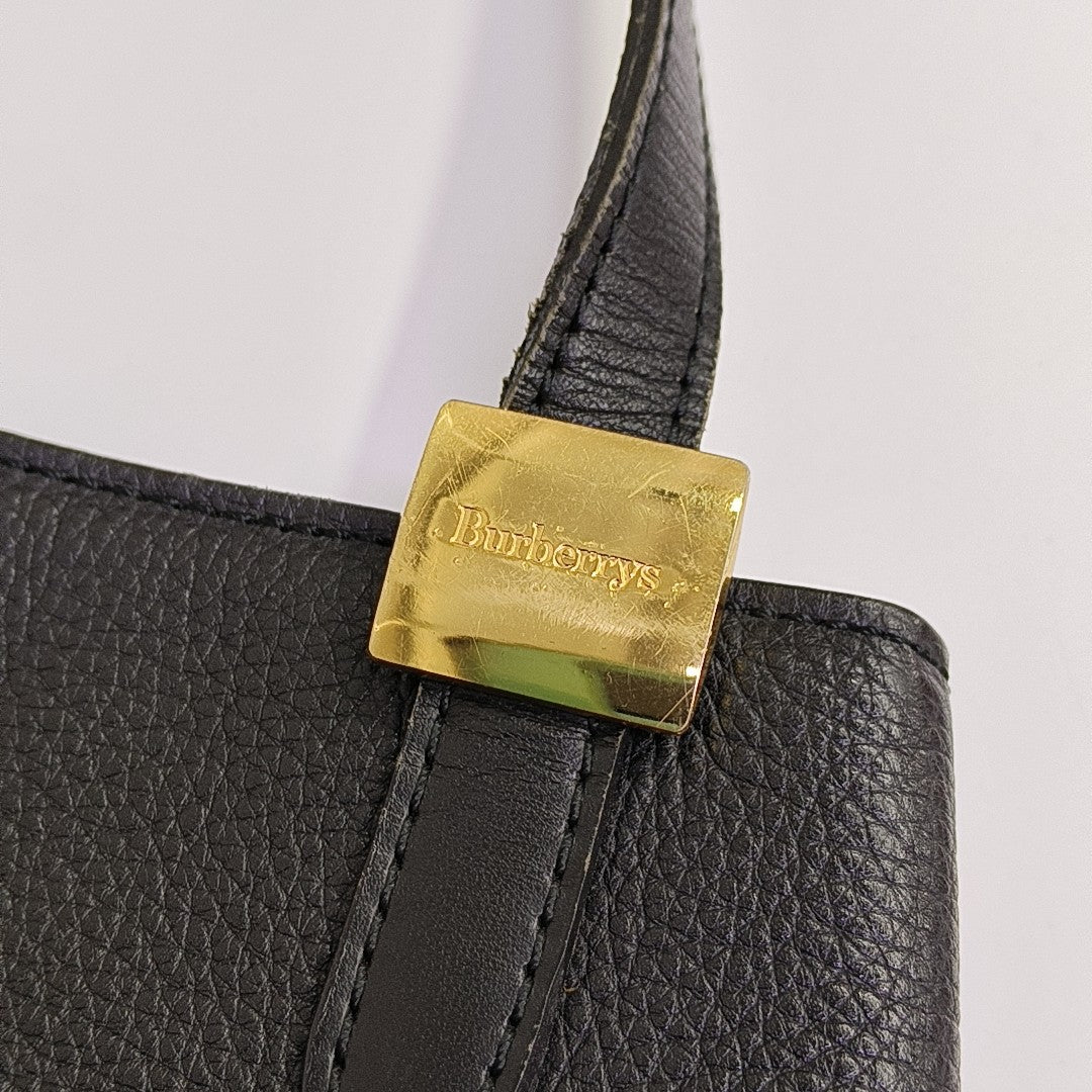 Calfskin Shoulder Bag Black