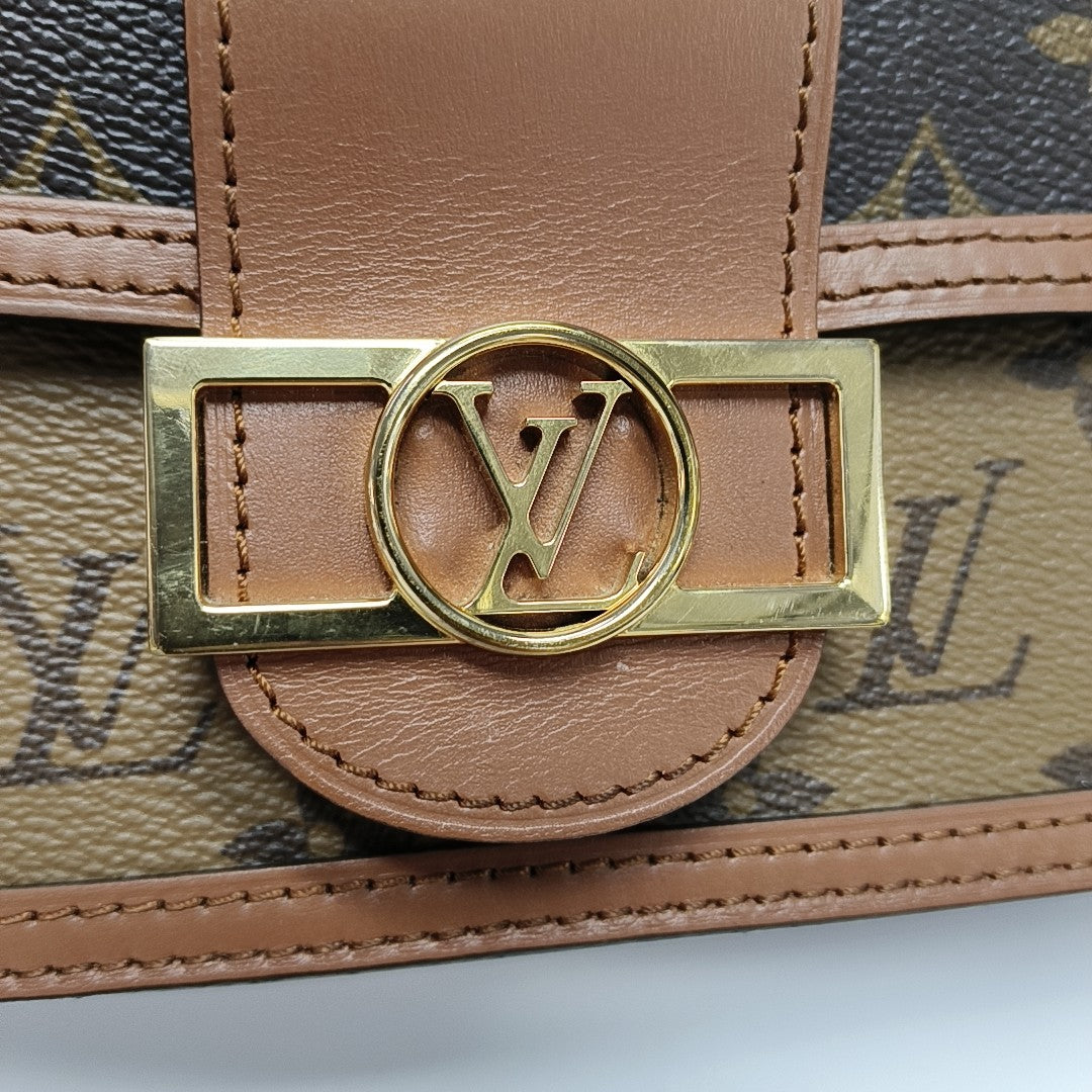 DAUPHINE WOC Monogram Coated Canvas Brown