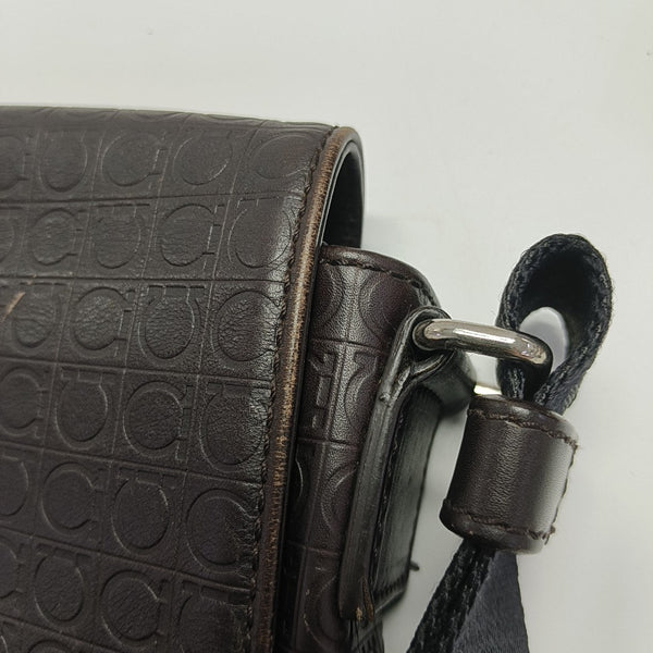 Calfskin Shoulder Bag Brown