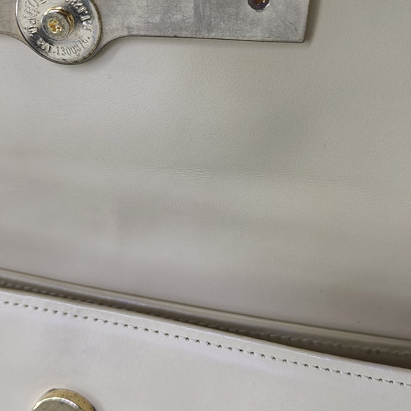Calfskin Top Handle Bag Beige
