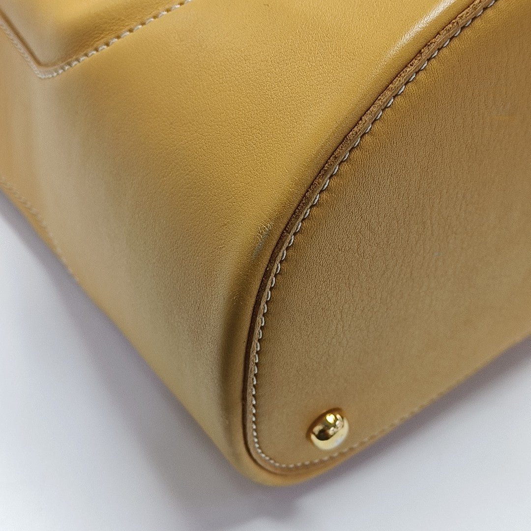 Calfskin Shoulder Bag Yellow