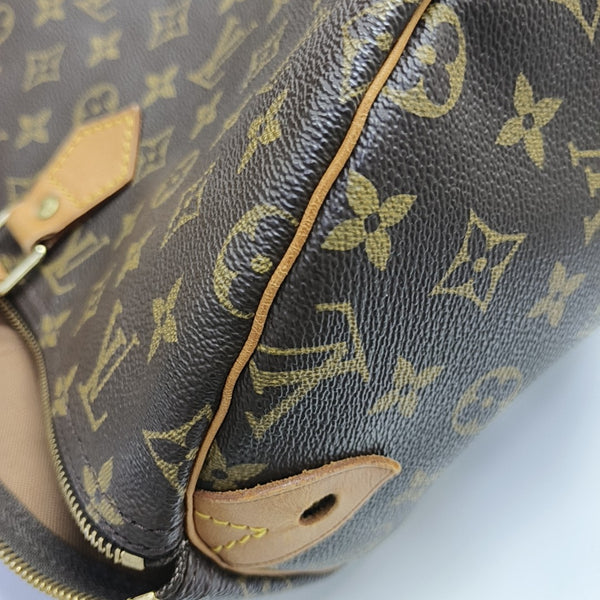 SPEEDY 40 Monogram Coated Canvas Brown