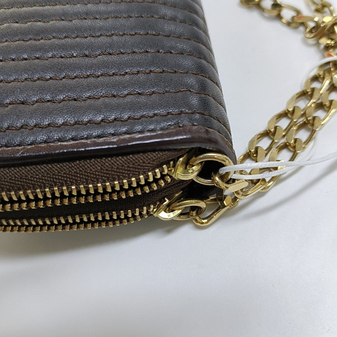 Quilted Leather Wallet Black