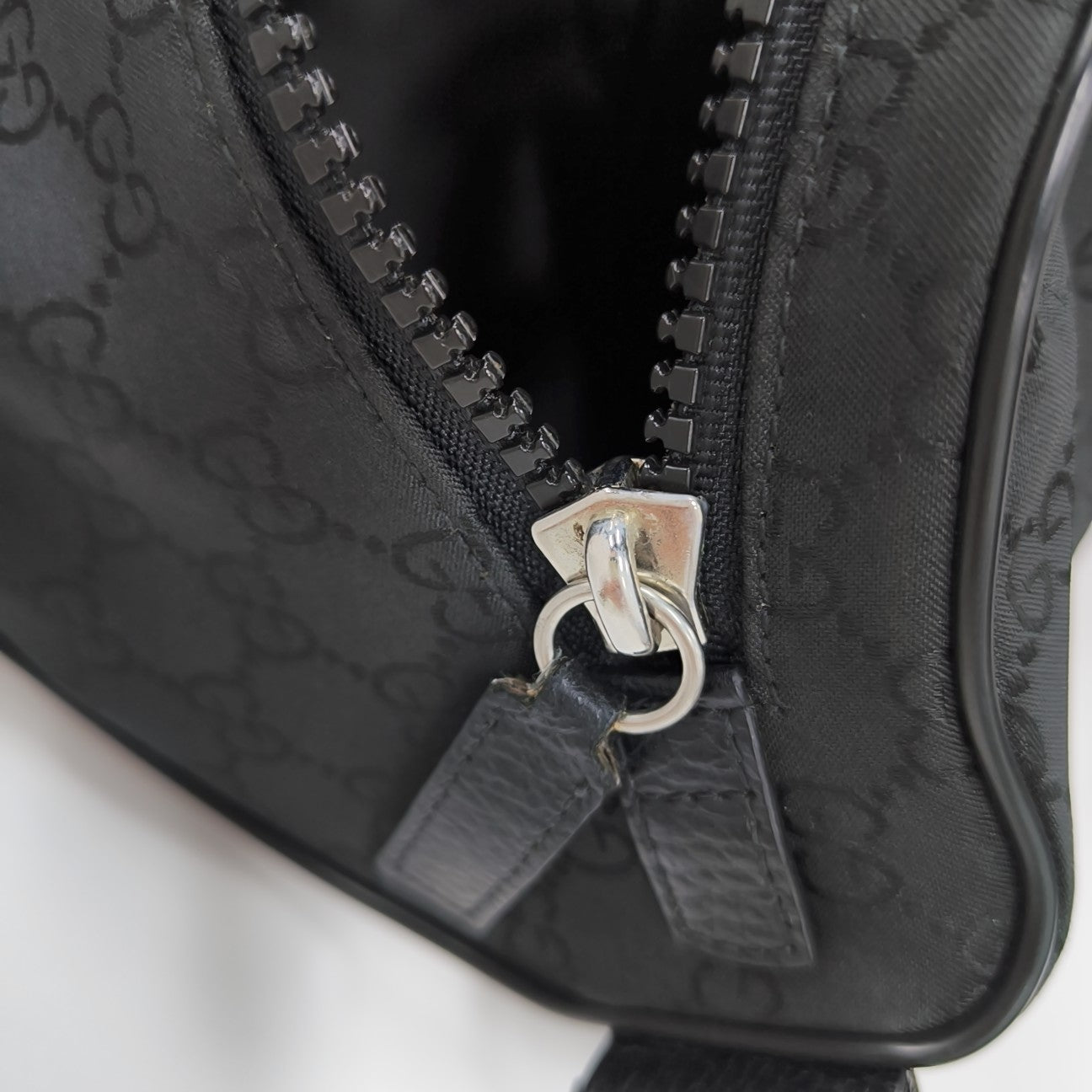 Monogram Canvas Crossbody Bag Black