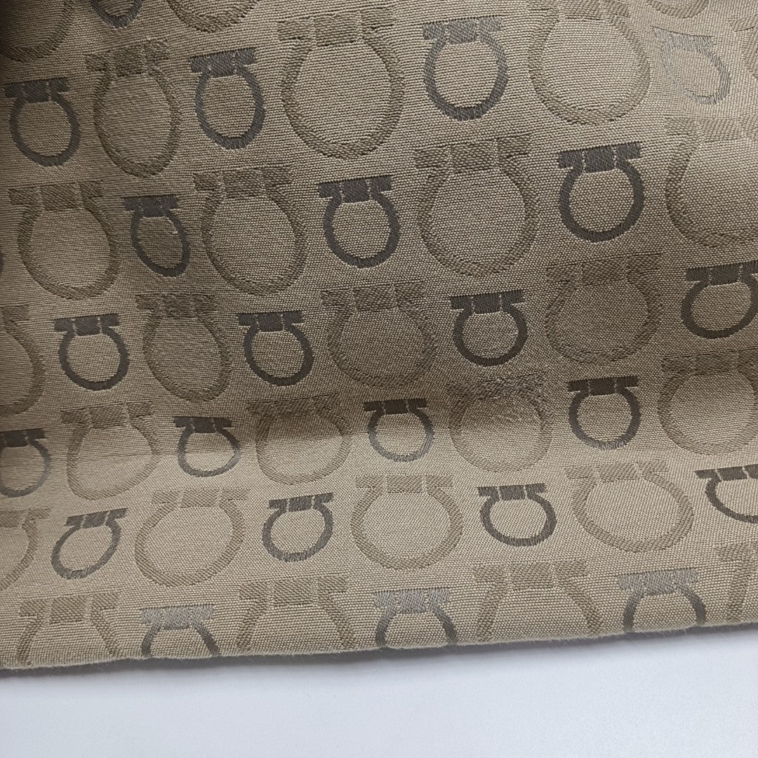 Fabric Top Handle Bag Beige