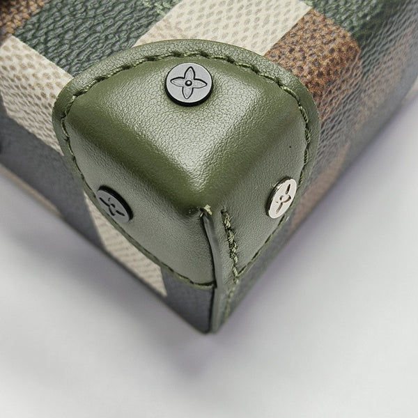 SOFT TRUNK Mini Damier Coated Canvas Green
