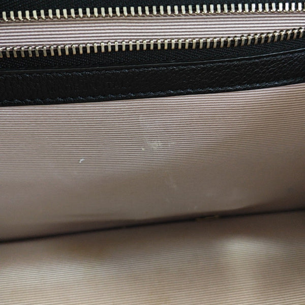 Diorama Medium Cannage Calfskin Black