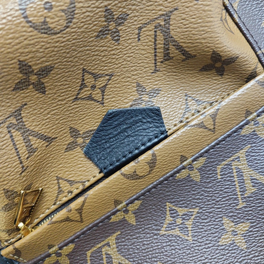 PALM SPRINGS PM Monogram Coated Canvas Brown