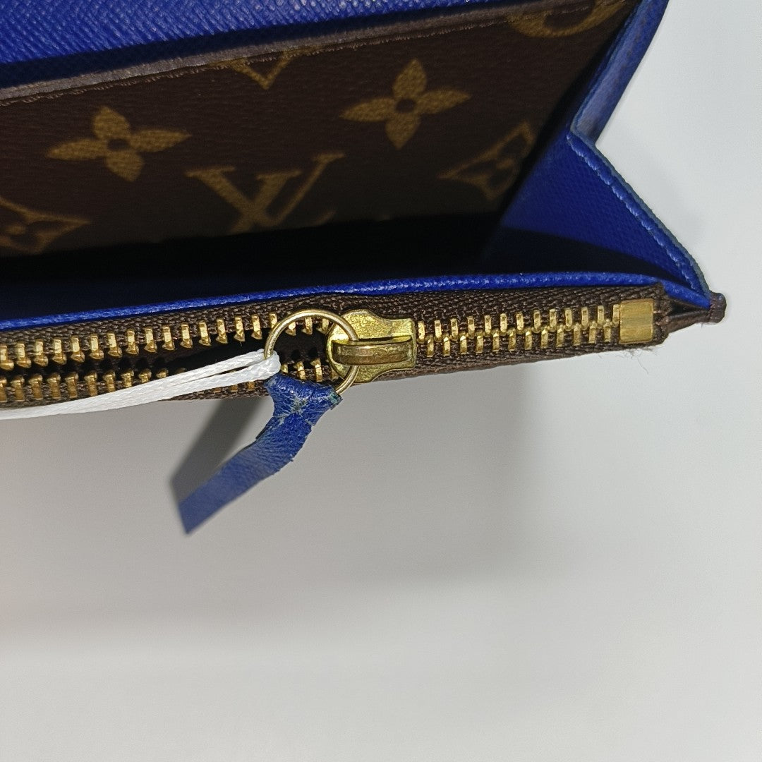 EMILIE Monogram Coated Canvas Brown Wallet