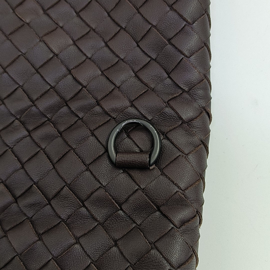 Calfskin Shoulder Bag Brown