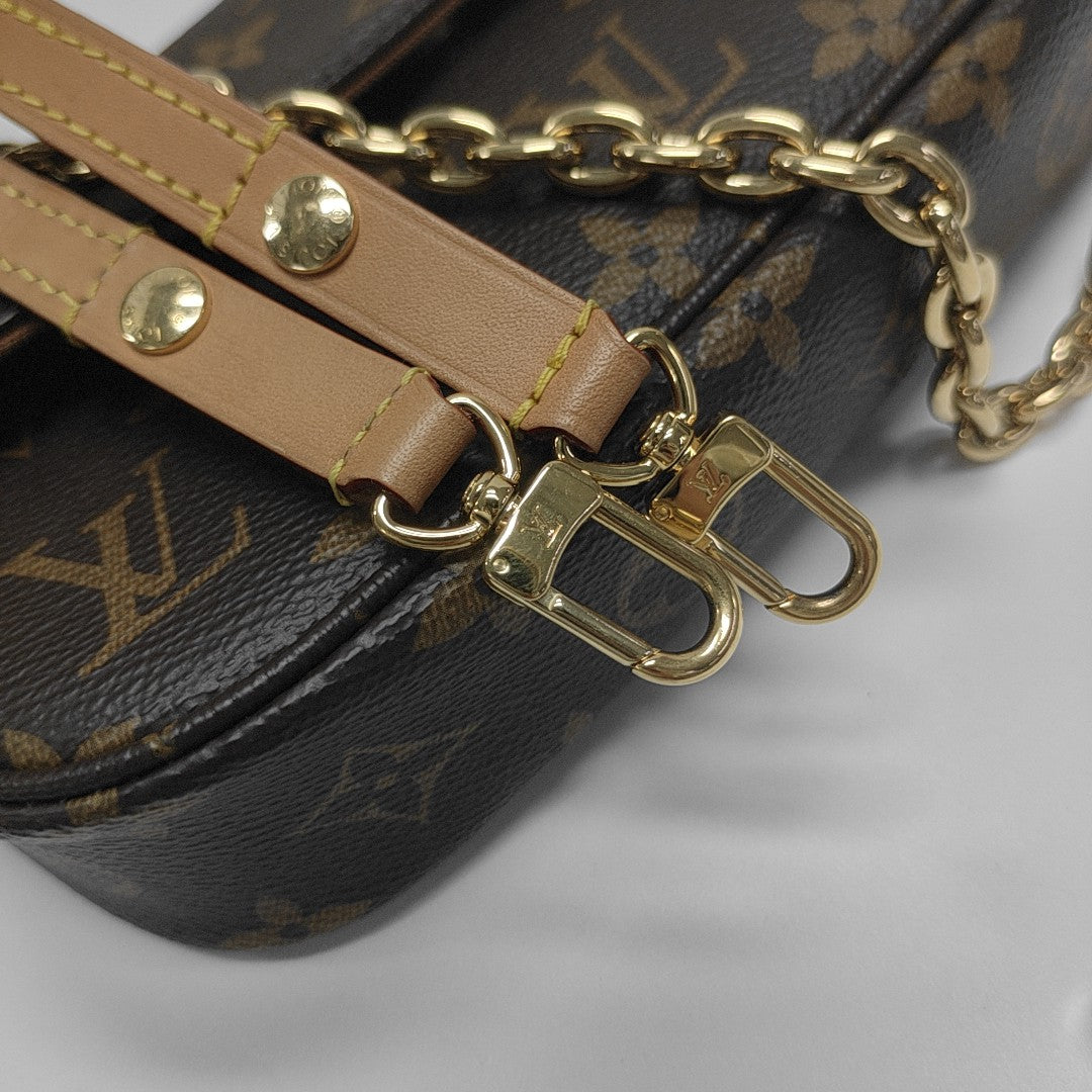 IVY Monogram Coated Canvas Brown
