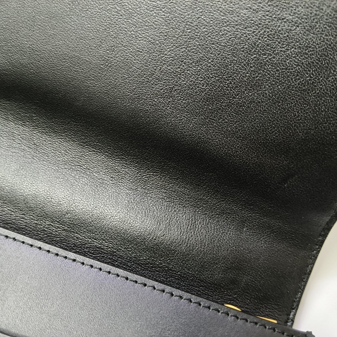 Sharp Small Calfskin Black