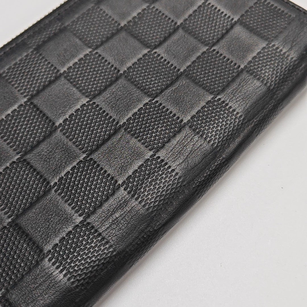 ZIPPY Damier Graphite Calfskin Black Wallet