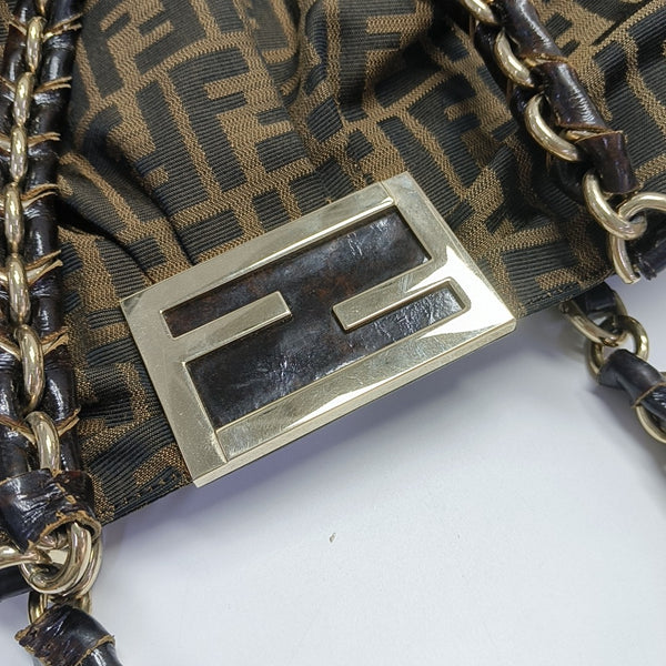 Canvas Shoulder Bag Brown