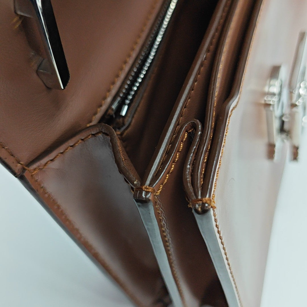 TB Small Calfskin Brown