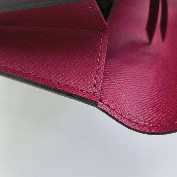 EMILIE Monogram Coated Canvas Brown Wallet