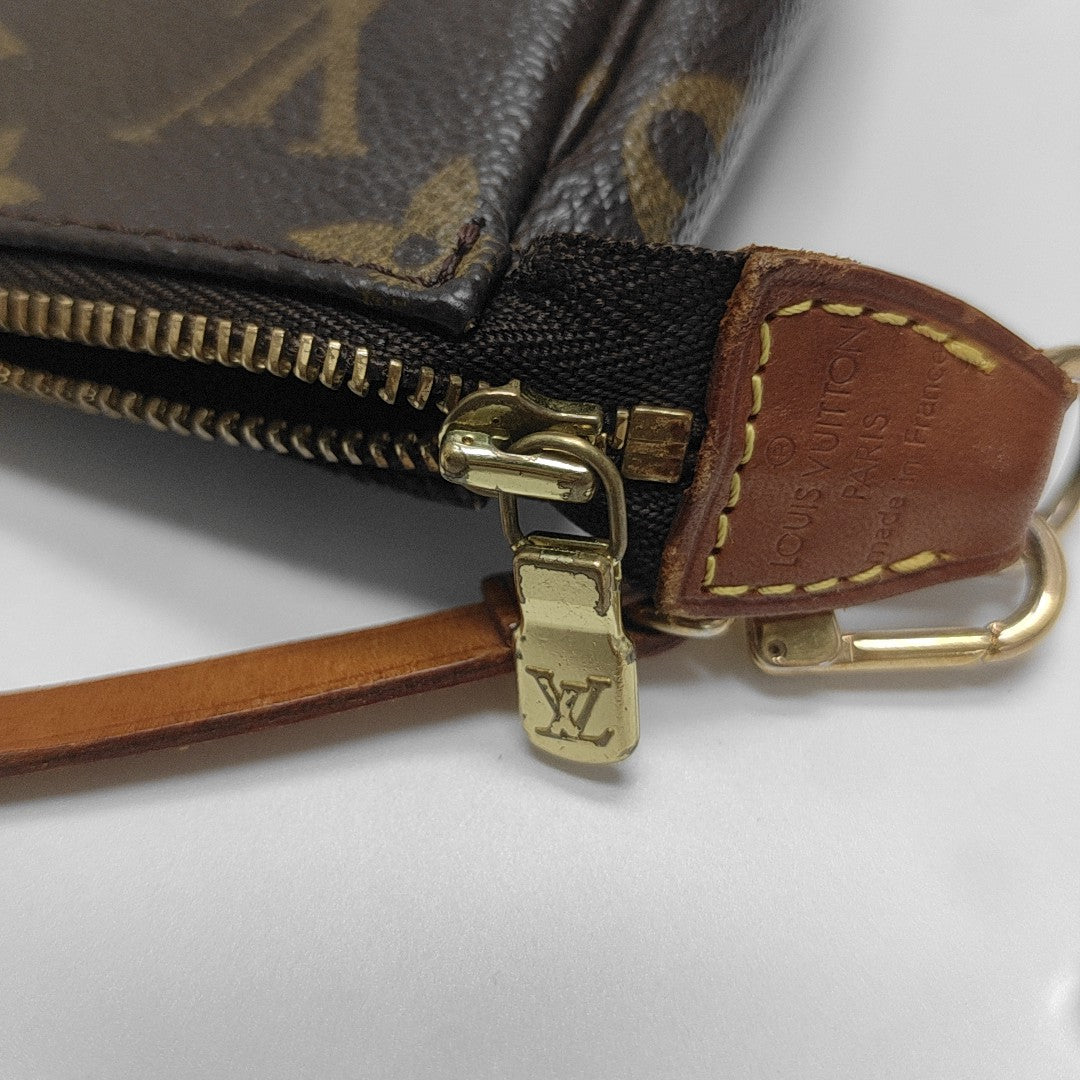 ACCESSOIRES Monogram Coated Canvas Brown