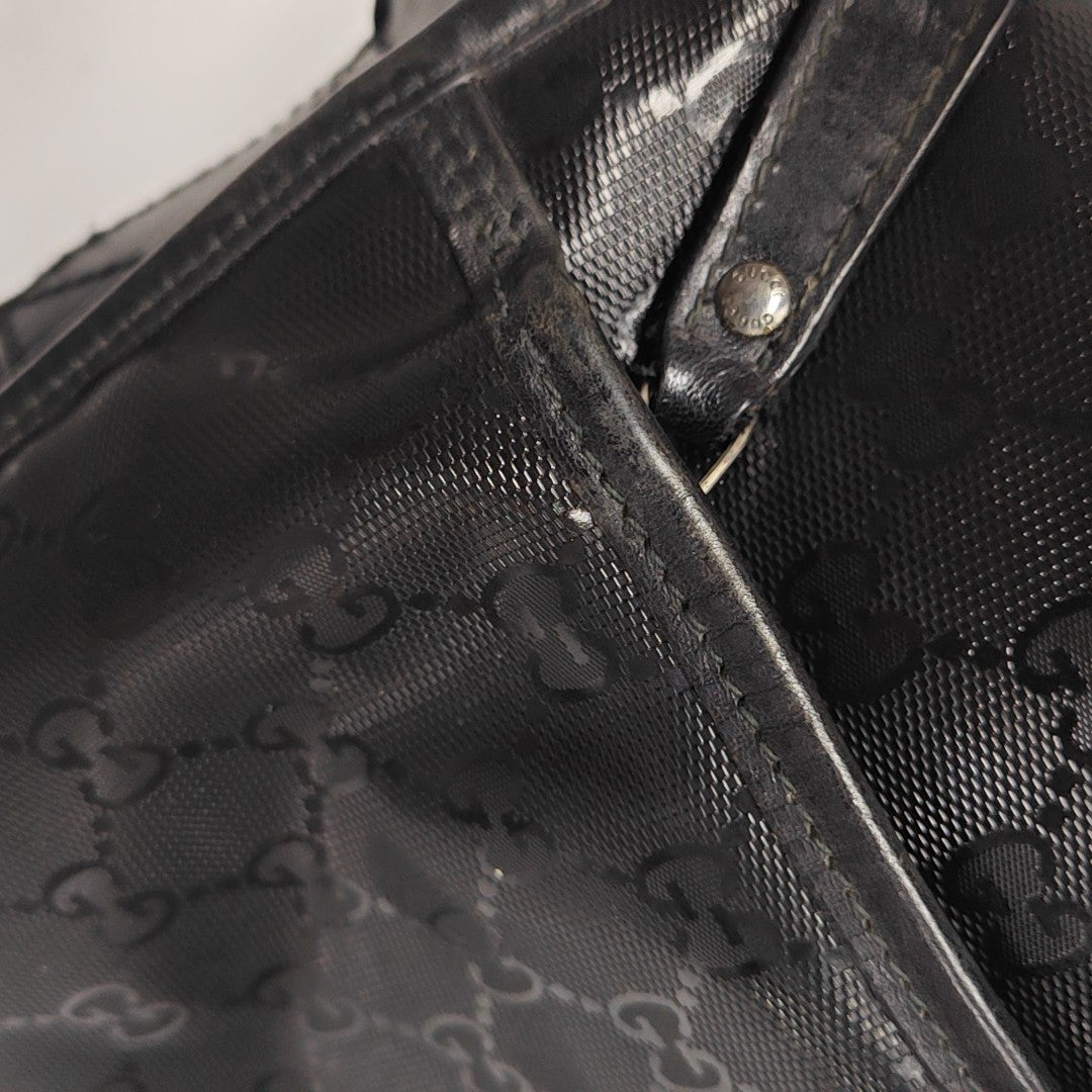 GG Imprime Monogram Coated Canvas Black