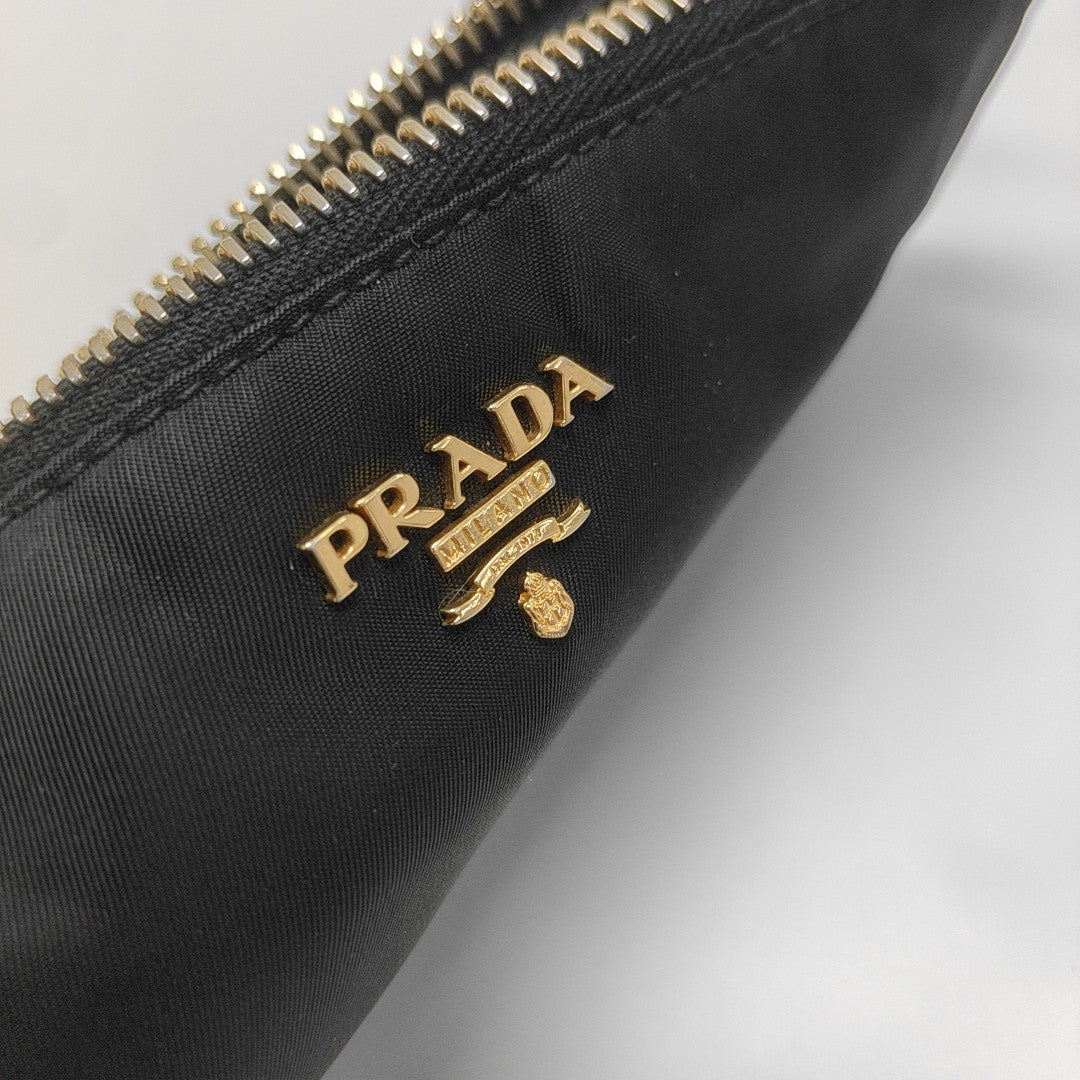 Nylon Top Handle Bag Black